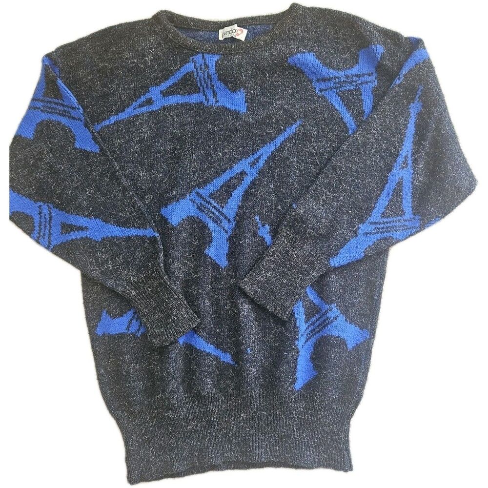 Pandora Eiffel Tower Vintage Sweater  M